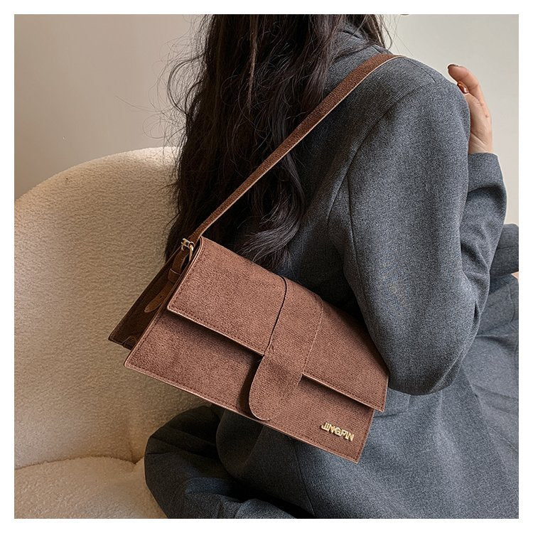 Women’s PU Leather Underarm Bag – Stylish Square Shoulder Bag